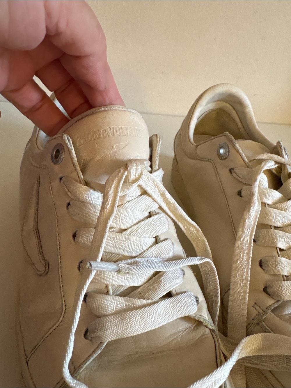 Zadig&Voltaire Low-Top Fly On Sneakers featuring the brand's signature embossed